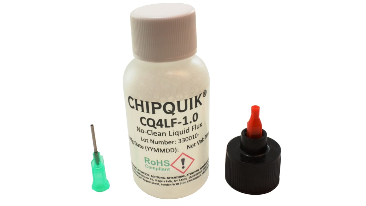 Flux de soldadura CHIPQUIK CQ4LF-1.0, Botella de 30ml, libre de plomo