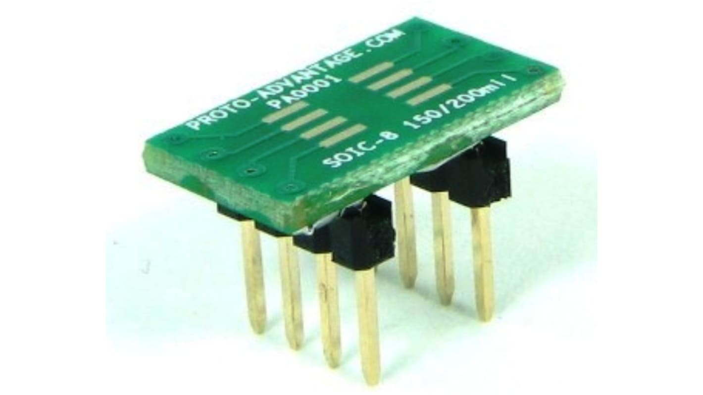 Adaptateur CI, SOIC 8 broches vers DIP 8 contacts Mâle, montage Traversant