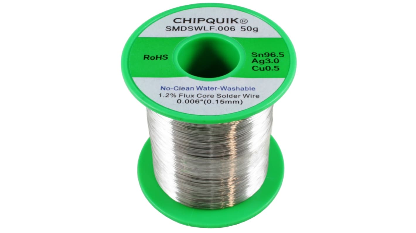 CHIPQUIK Wire, 0.15mm Solder, 217-220°C Melting Point