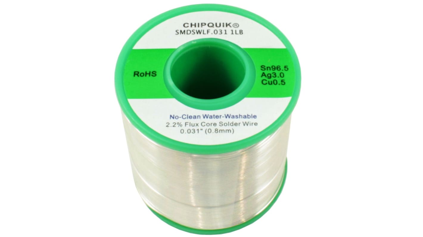 CHIPQUIK Wire, 0.8mm Solder, 217-220°C Melting Point