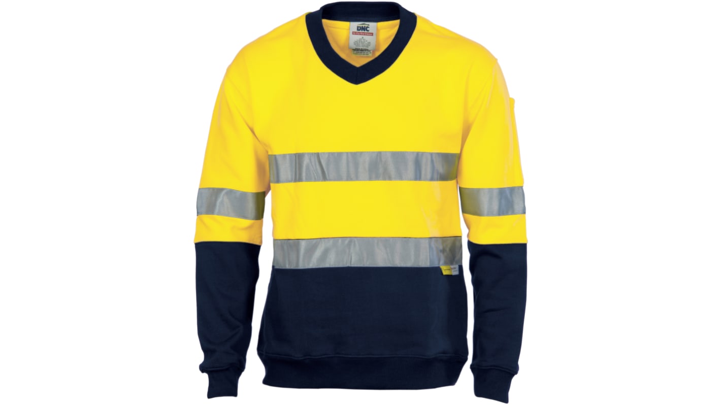 DNC Series 3924 Navy/Yellow Fleece Sweat Shirt