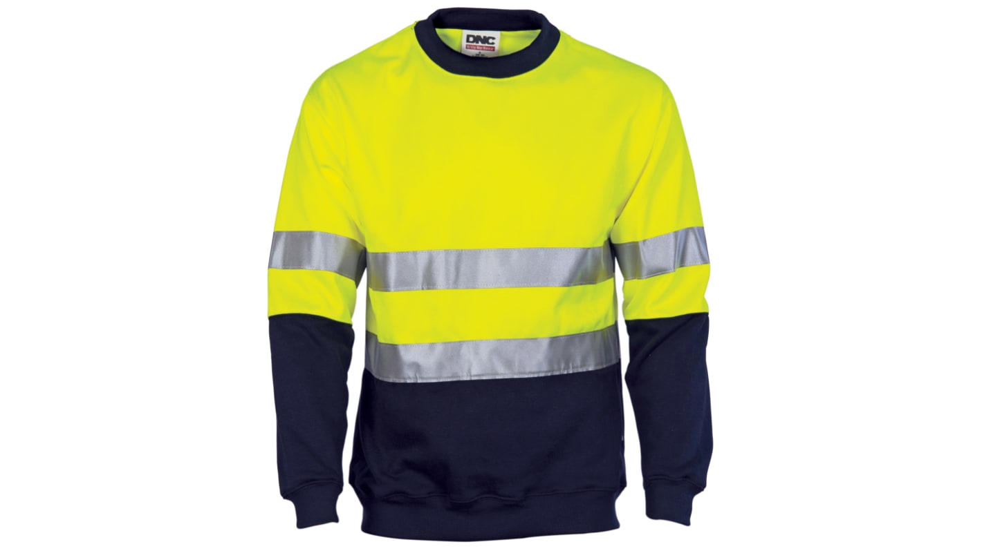 DNC Series 3824 Navy/Yellow Fleece Sweat Shirt
