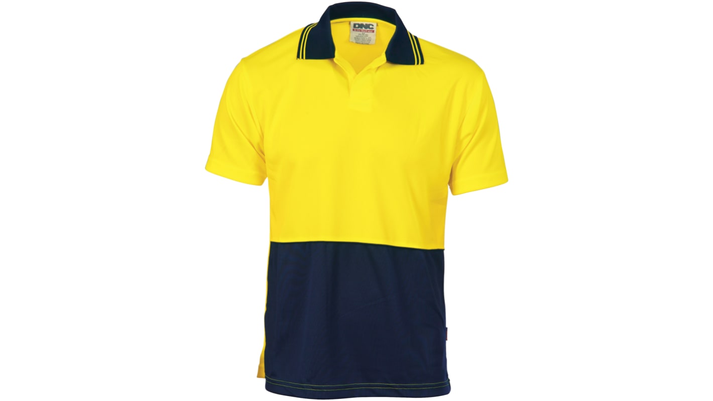 DNC Series DNC Navy/Yellow Unisex Hi Vis Polo Shirt