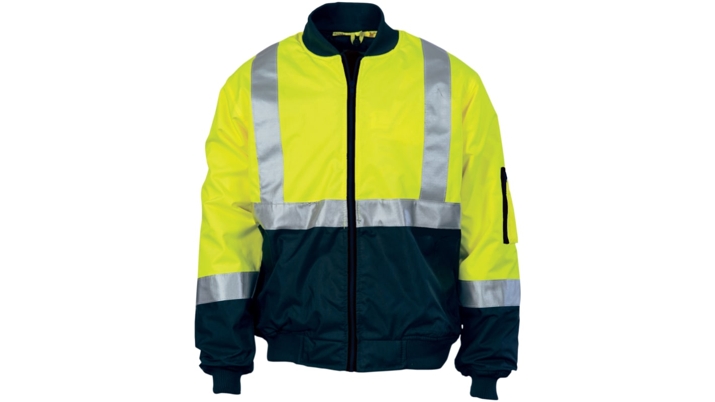 DNC Series DNC Navy/Yellow Unisex Hi Vis Jacket, XS