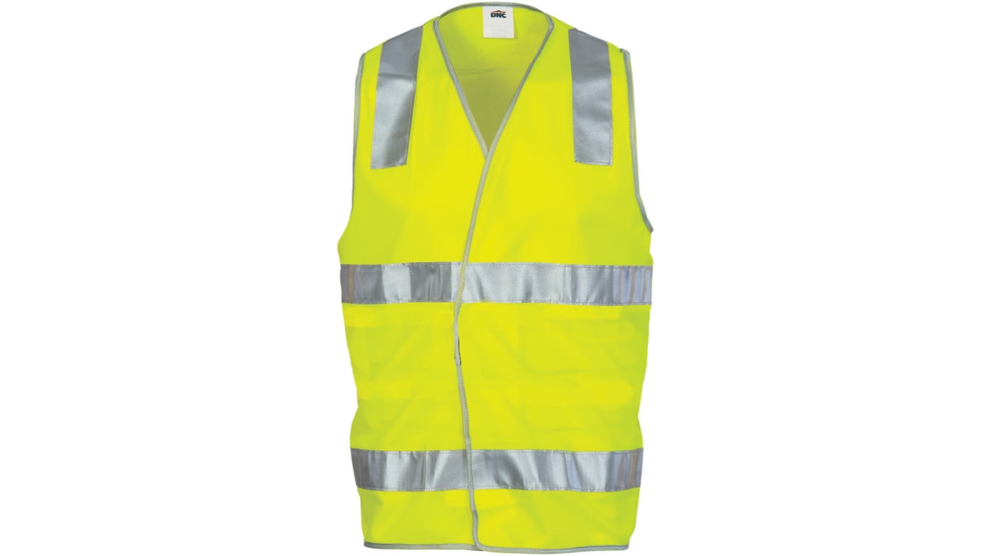 DNC Yellow Water Resistant Hi Vis Vest, XS