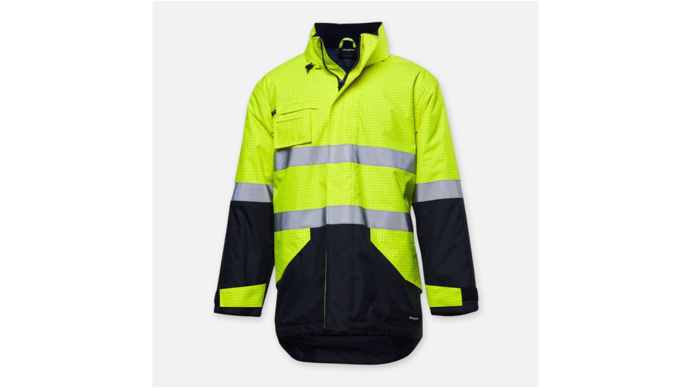 King Gee Series KING GEE Navy/Yellow, Water Resistant Work Jacket, L