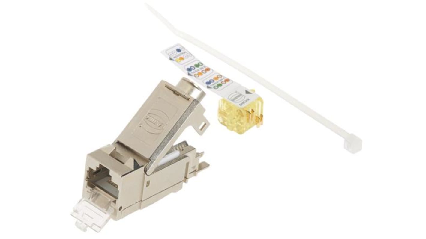 Connettore Ethernet Femmina HARTING Cat6a, 1 via, Montaggio su cavo