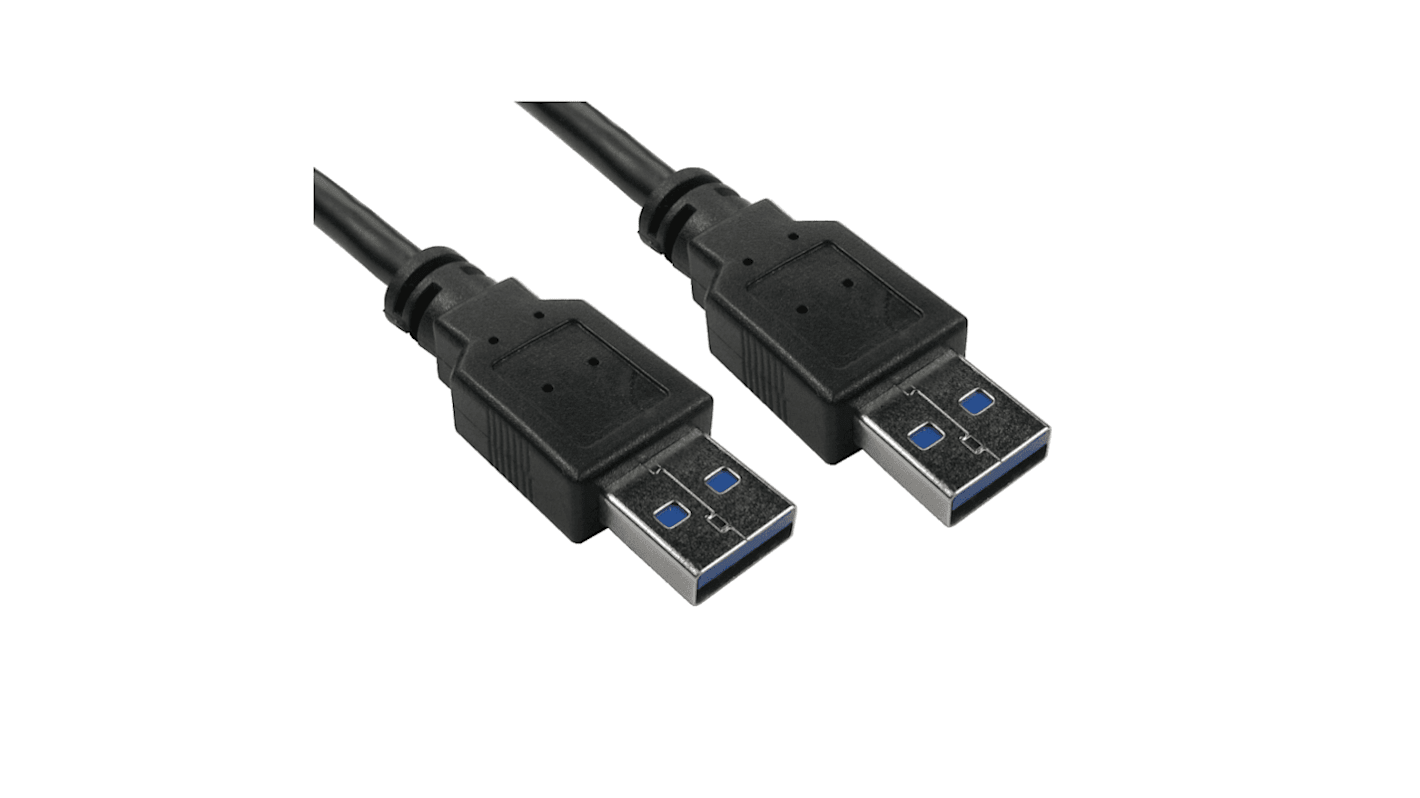 RS PRO USB 3.0 Cable, Male USB A to Male USB A USB Extension Cable, 2m