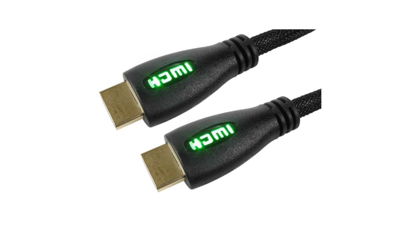 RS PRO 4Kpixels HDMI 2.0 Male HDMI to Male HDMI  Cable, 2m