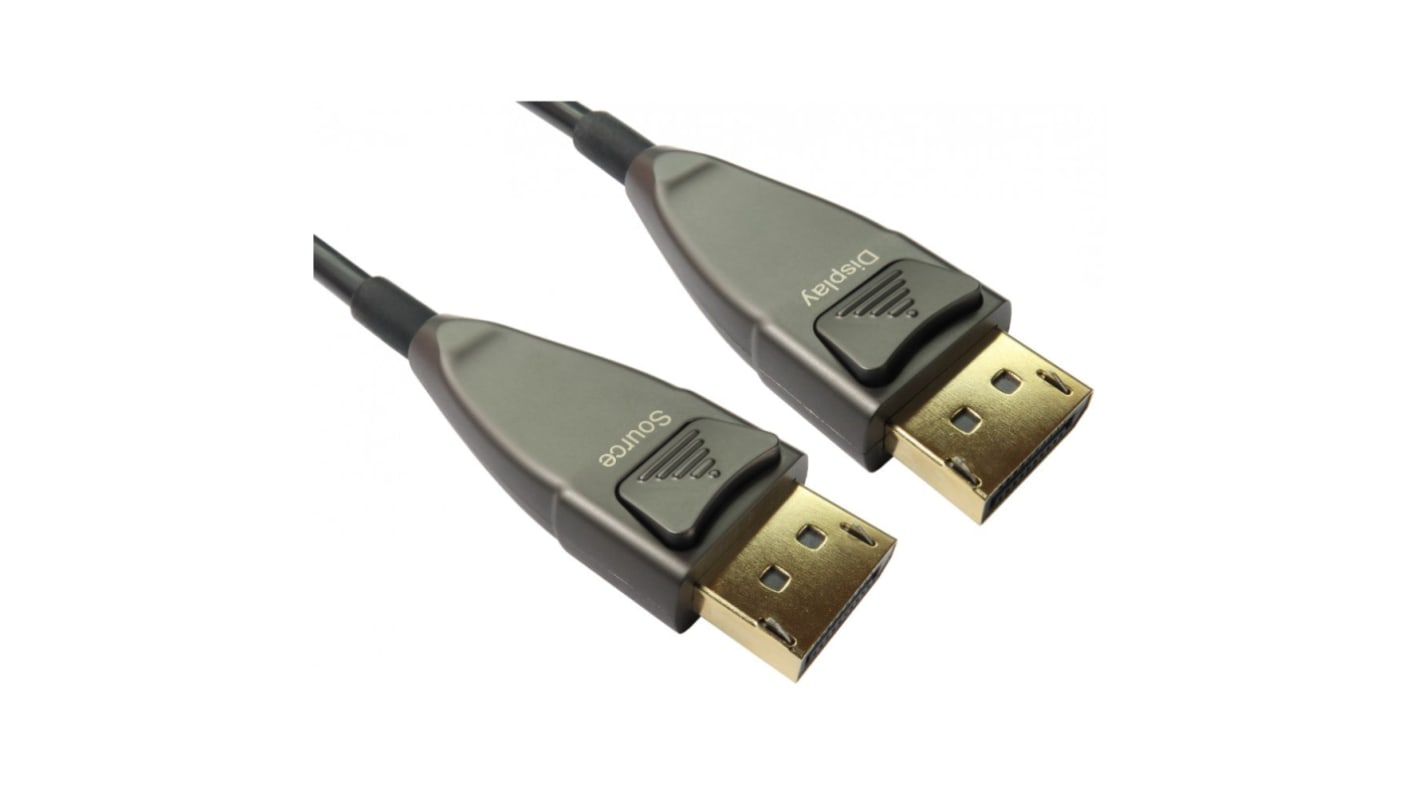 Cable Display Port RS PRO, con. A: DisplayPort macho, con. B: DisplayPort macho, long. 20m