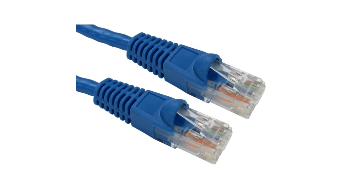 Cable Ethernet Cat6 UTP RS PRO de color Azul, long. 500mm, funda de PVC