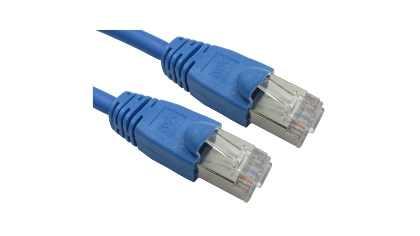 Cable Ethernet Cat6 FTP RS PRO de color Azul, long. 500mm, funda de LSZH