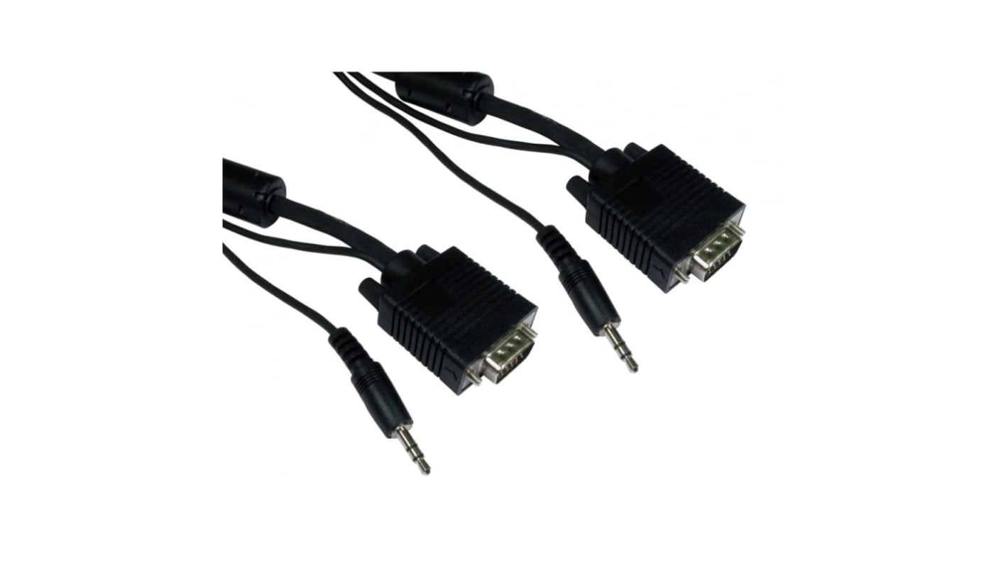 RS PRO Male 3.5mm Stereo Jack, SVGA to Male 3.5mm Stereo Jack, SVGA SVGA Cable, 3m