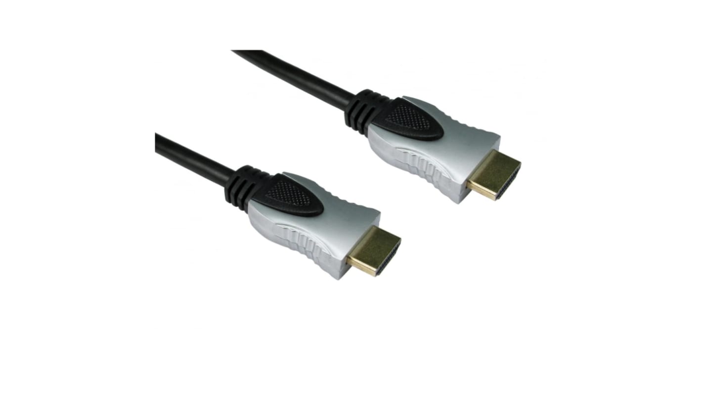 RS PRO 4Kpixels HDMI 1.4 Male HDMI to Male HDMI  Cable, 1m