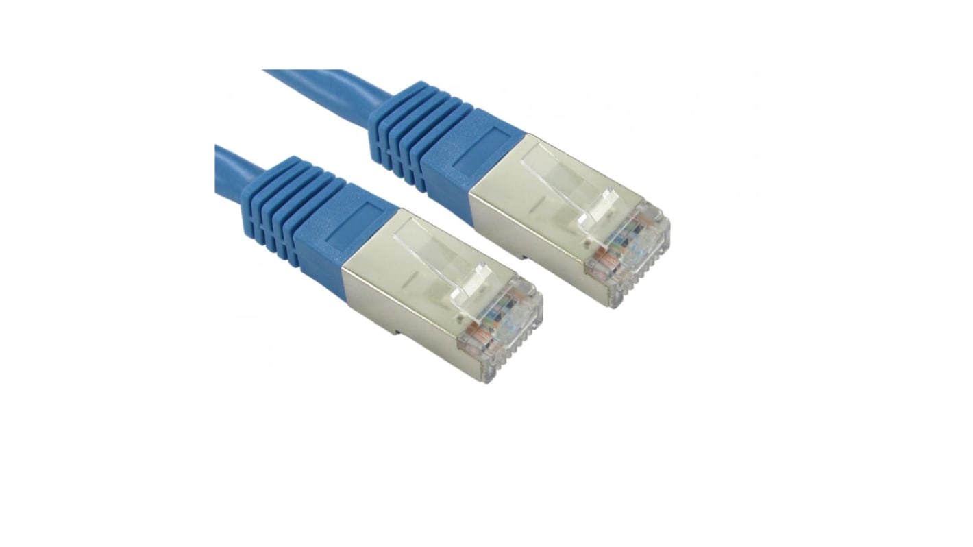 Cavo Ethernet Cat5e (FTP) RS PRO, guaina in PVC col. Grigio, L. 1m, Con terminazione