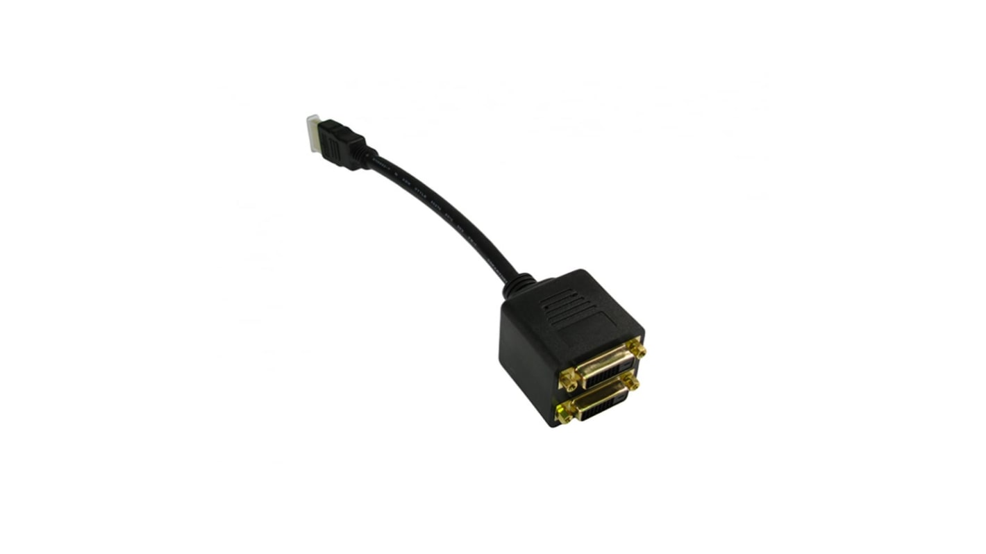 RS PRO HDMI Adapter, Male HDMI to Female DVI-D