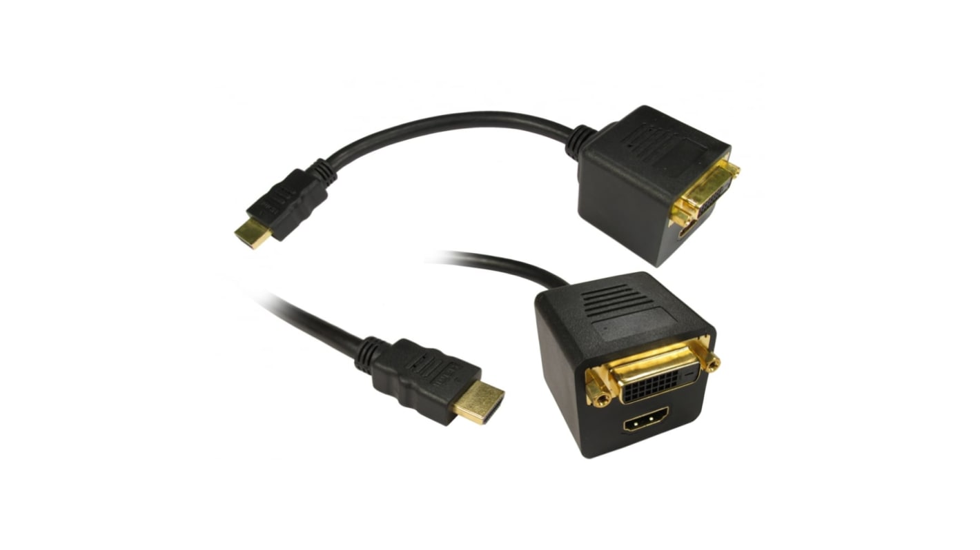 RS PRO HDMI Adapter, Male HDMI to Male DVI-D, HDMI