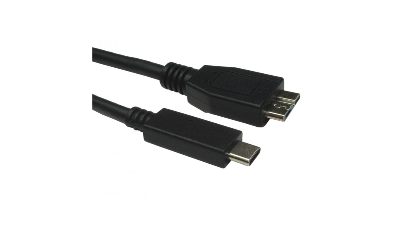 Cable USB 3.1 RS PRO, con A. USB C Macho, con B. Micro USB B Macho, long. 2m