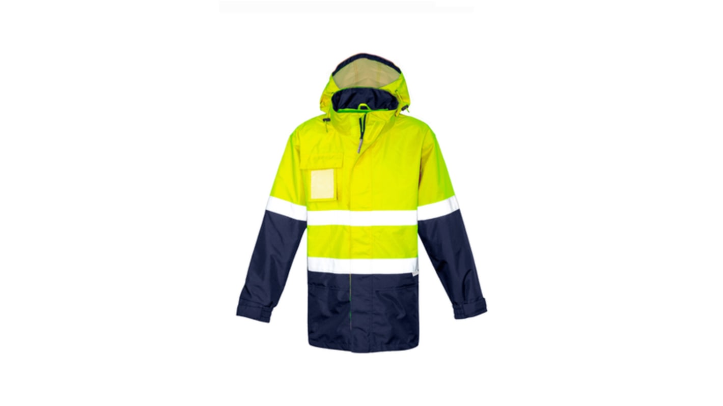 Syzmik Series ZJ357 Navy/Yellow, Water Resistant Jacket Jacket, XS