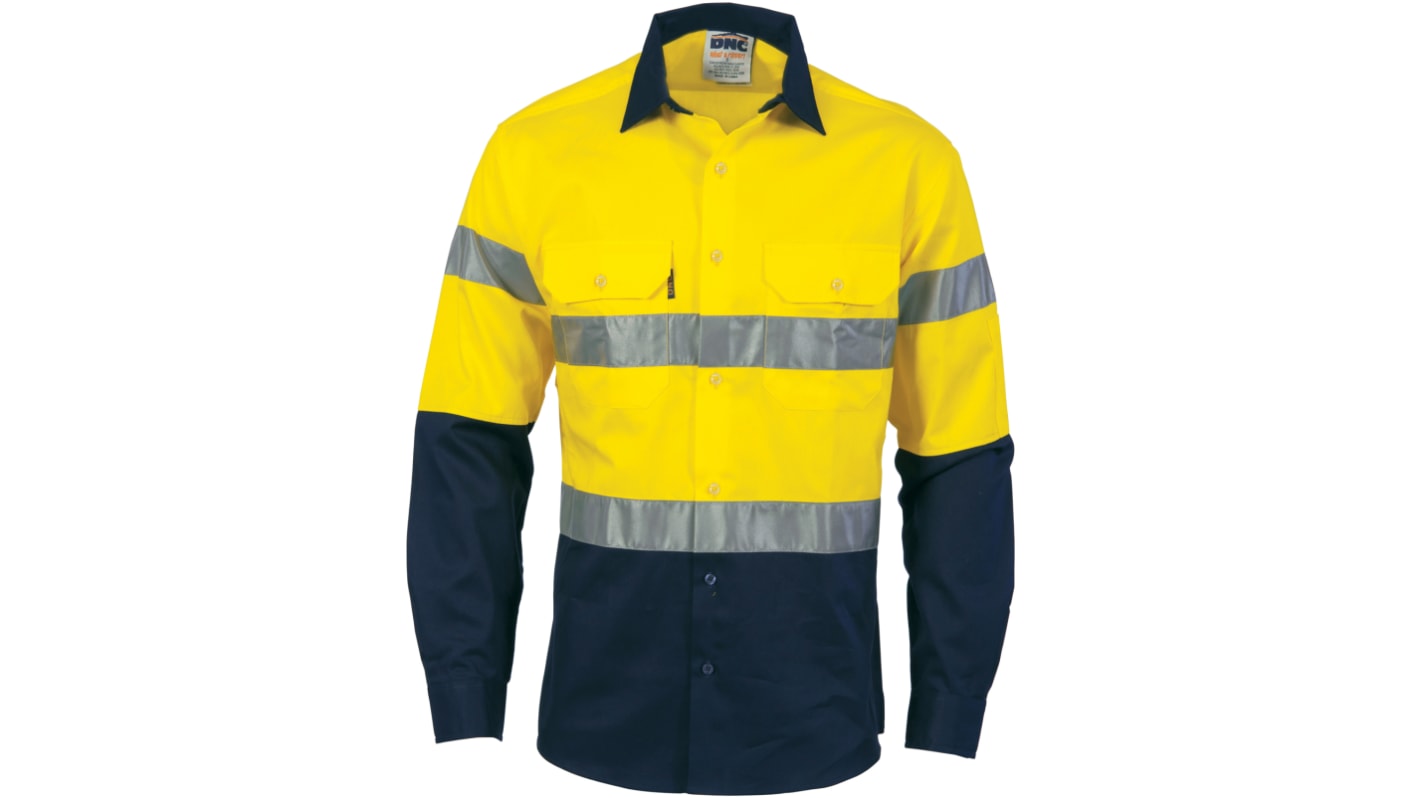 EMBR 3966 DNC LS SHIRT YELLOW/NAVY 3XL -