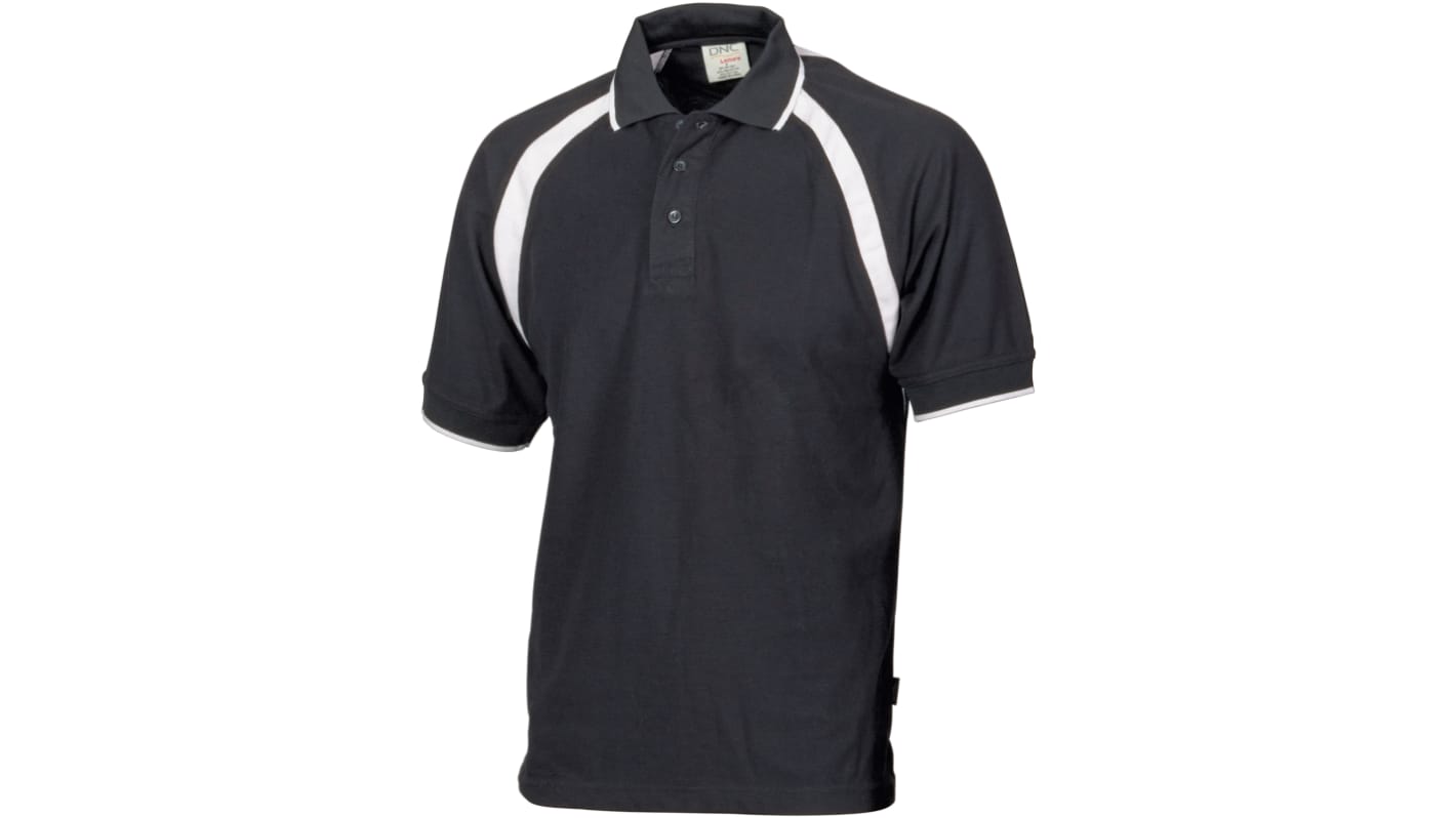 DNC Series DNC Black/White Cotton Polo Shirt