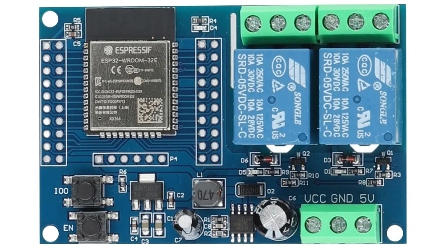 Seeit ESP32-RELAY02 Relay Control Card Module for Arduino, Raspberry Pi ESP32-RELAY02