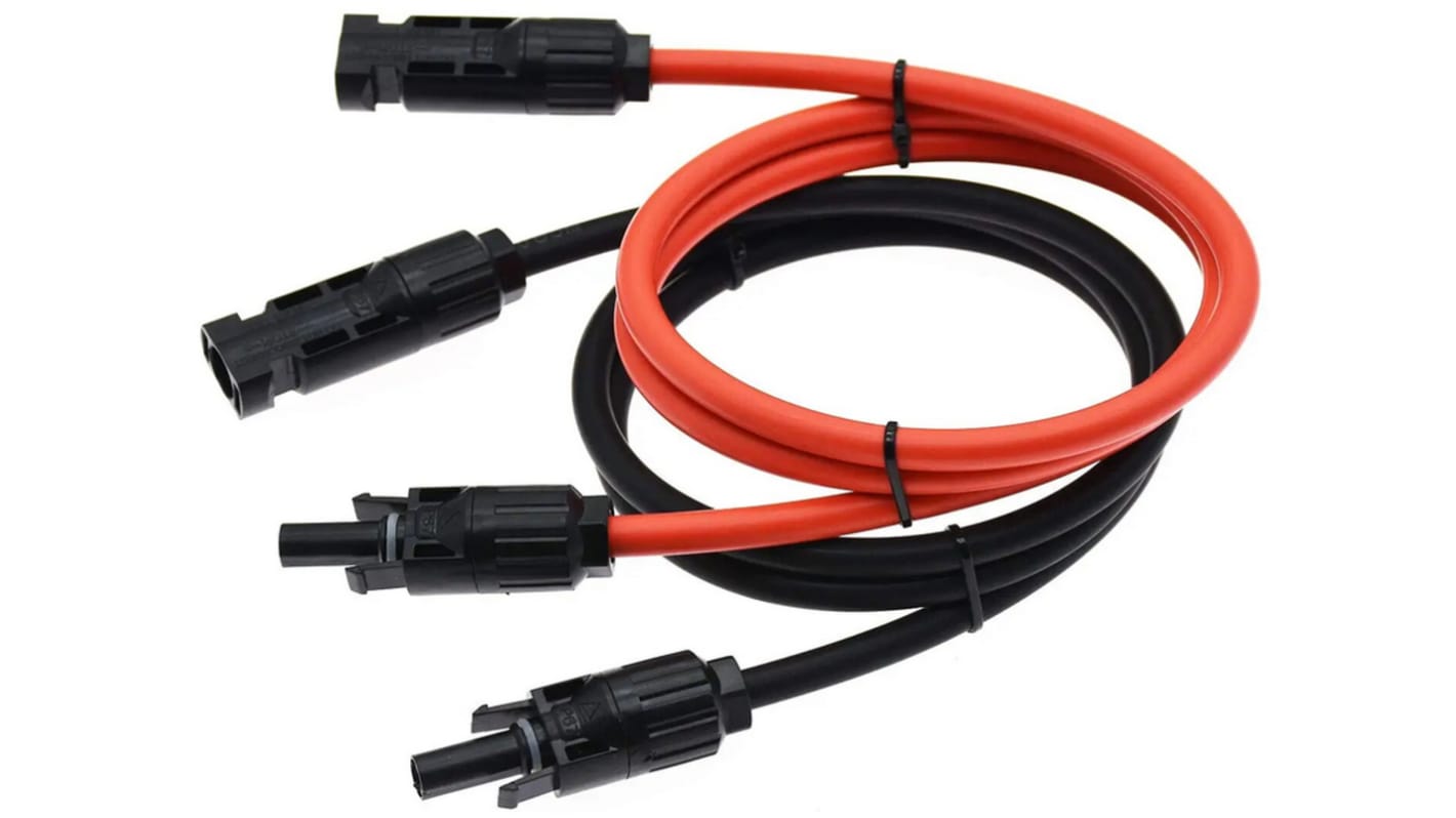 Seeit Photovoltaik-Kabel 4 mm² Schwarz, Rot -40 → 90 °C