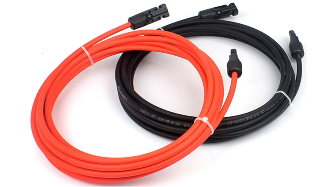 Seeit Solar Cable 4 mm² CSA 55 A, -40 → 90 °C 2 x 5.00m Black, Red