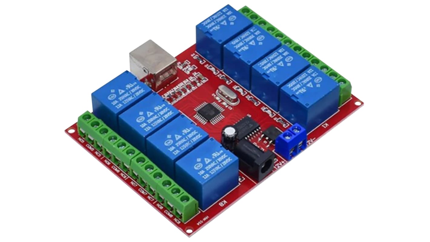 Strumento di sviluppo comunicazione e wireless Seeit USBB-RELAY08