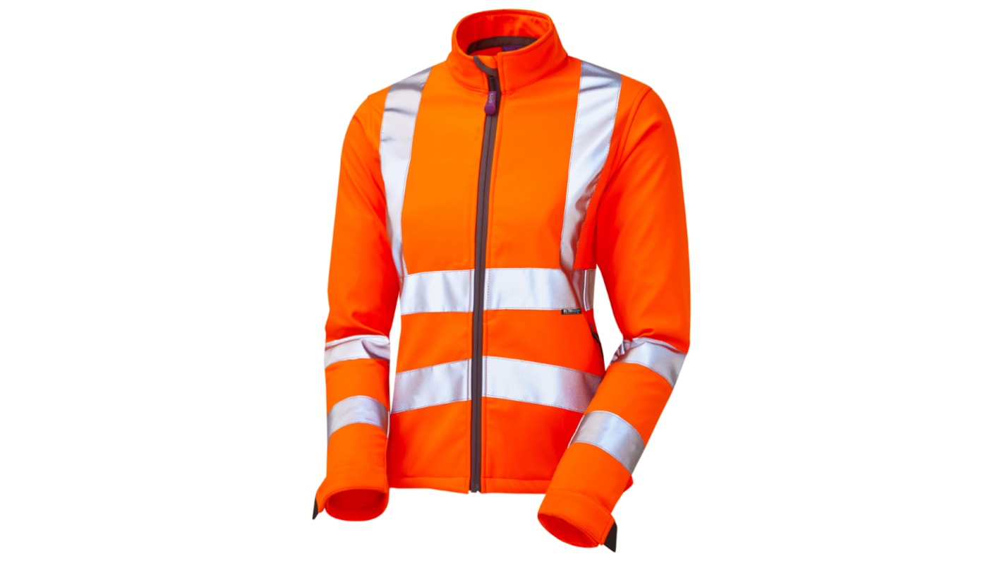 Leo Workwear Damen Warnschutzjacke Orange, Größe 3XL