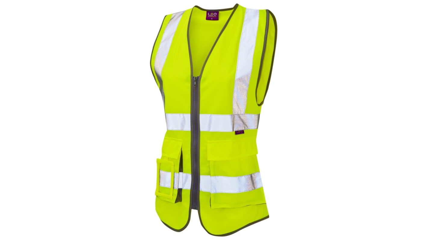 Leo Workwear Yellow Hi-Vis Hi Vis Vest, 3XL