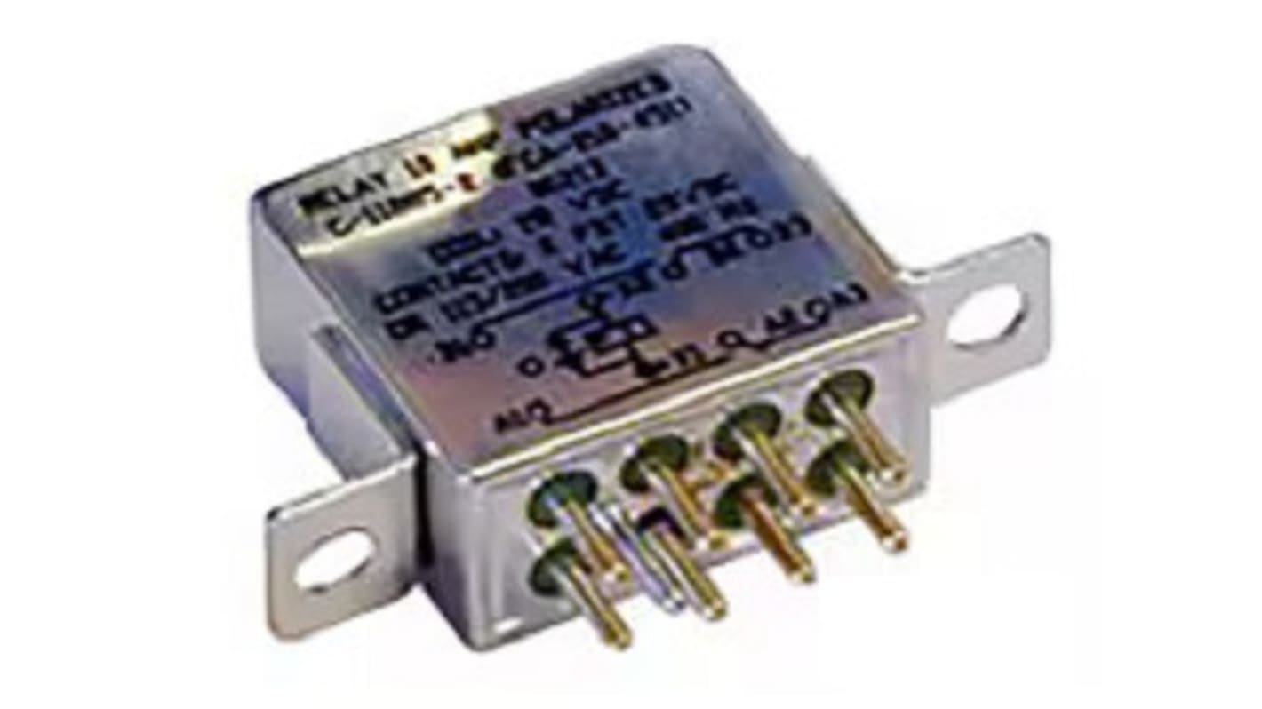TE Connectivity パワーリレー 28V dc DPDT-2C/0 パネル取り付け、基板実装タイプ