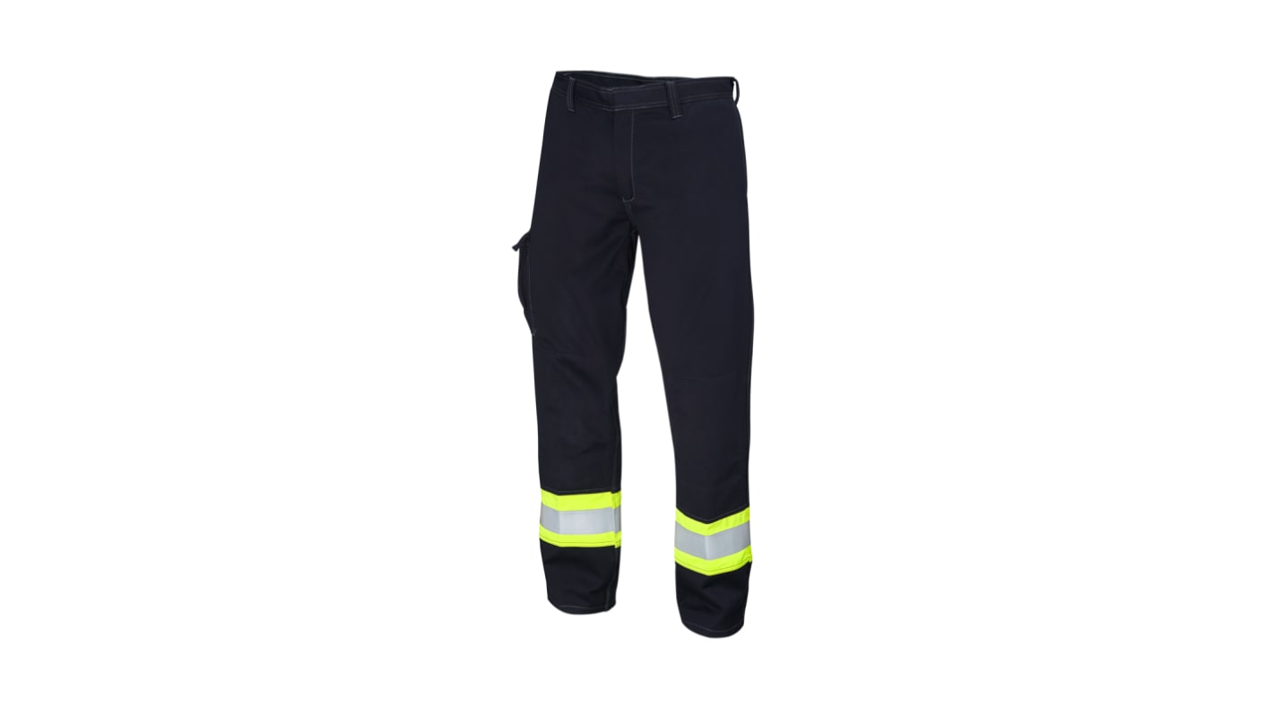 Pantalones de trabajo para Hombre, pierna 30plg, Amarillo/Azul marino, Antiestático, Protección contra destello de