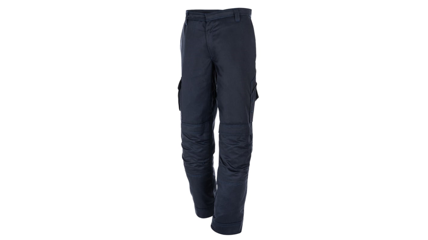 Pantaloni da lavoro Blu Navy Tessuto inerente VXS+ per Uomo, lunghezza 32poll Antistatico, Protezione contro scariche