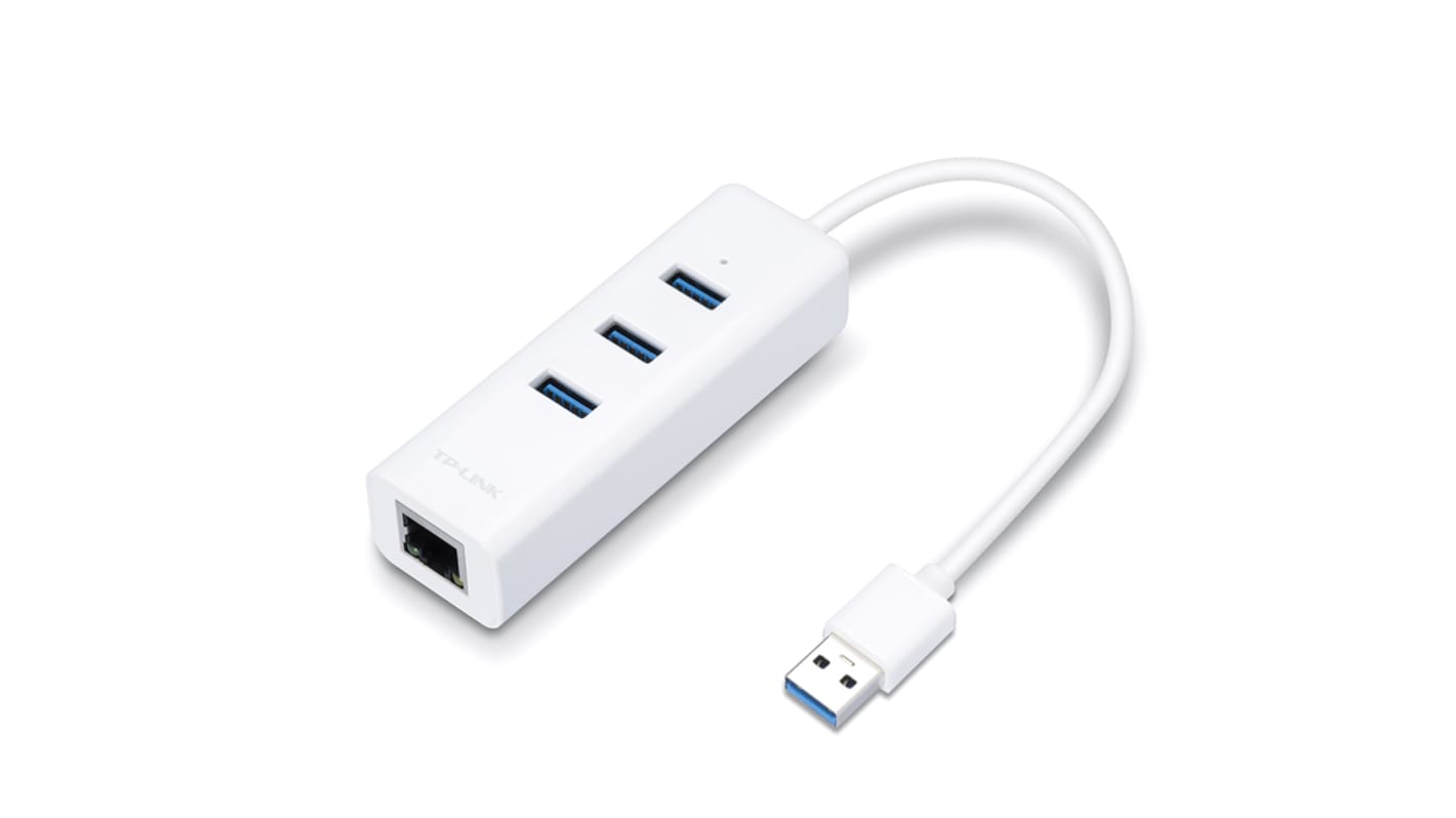 3-Port  USB 3.0 Hub & Gigabit Ethernet A