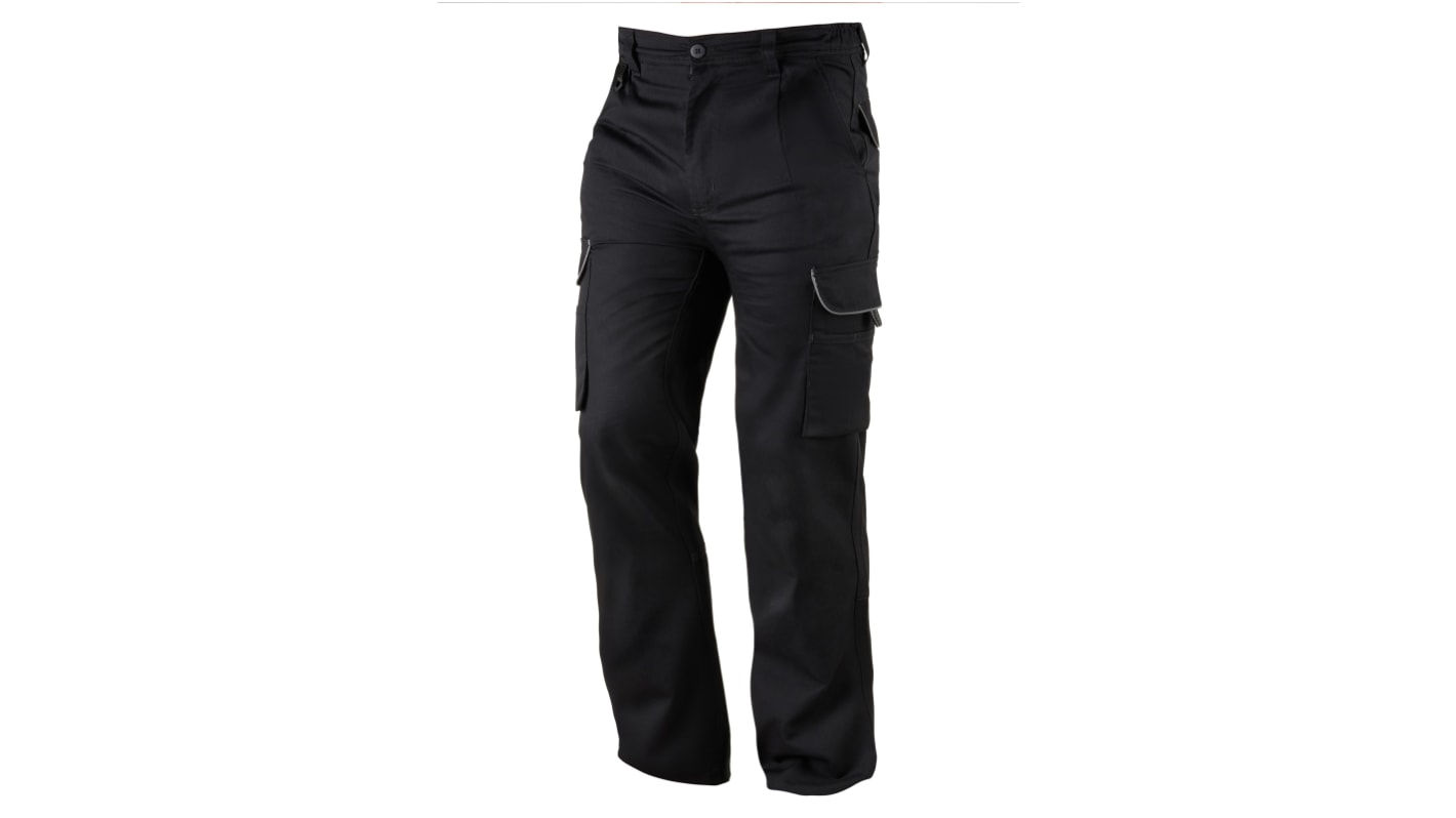 Pantaloni Nero 20% Cotone, 40% Elastomultiestere, 40% Poliestere riciclato per Uomo, lunghezza 32poll Resistente,