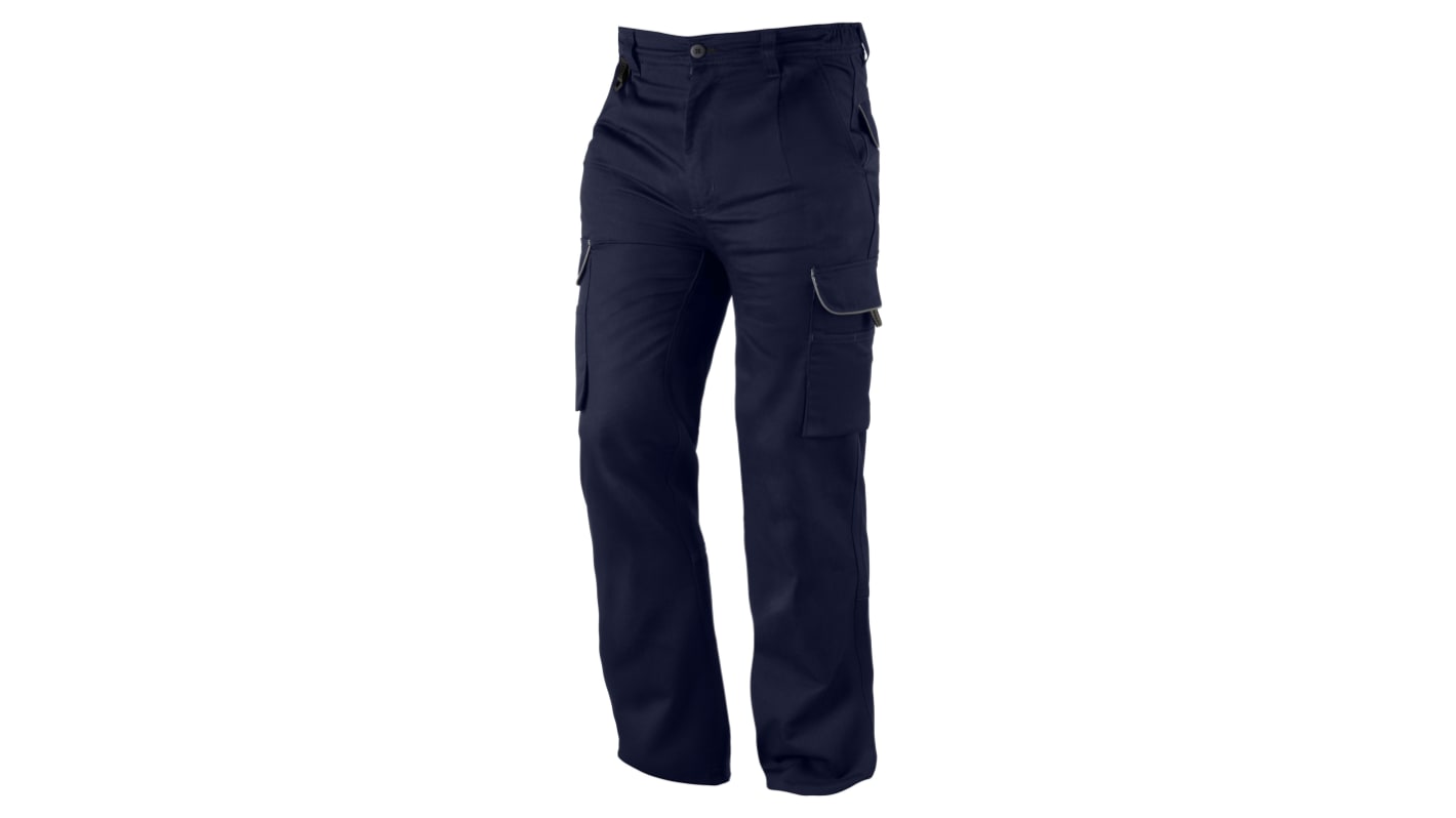 Pantaloni Blu Navy 20% Cotone, 40% Elastomultiestere, 40% Poliestere riciclato per Uomo, lunghezza 32poll Resistente,
