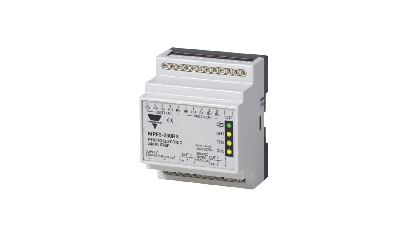 Carlo Gavazzi Kubisch Optischer Sensor, Relais Ausgang