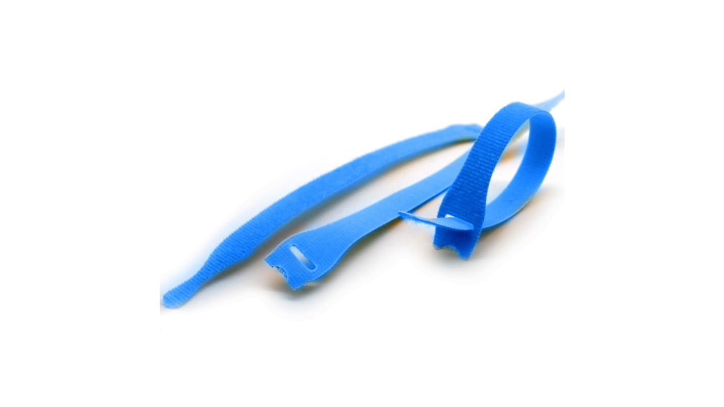 Self Engaging Blue Reclosable Fastener, 13mm x 200mm