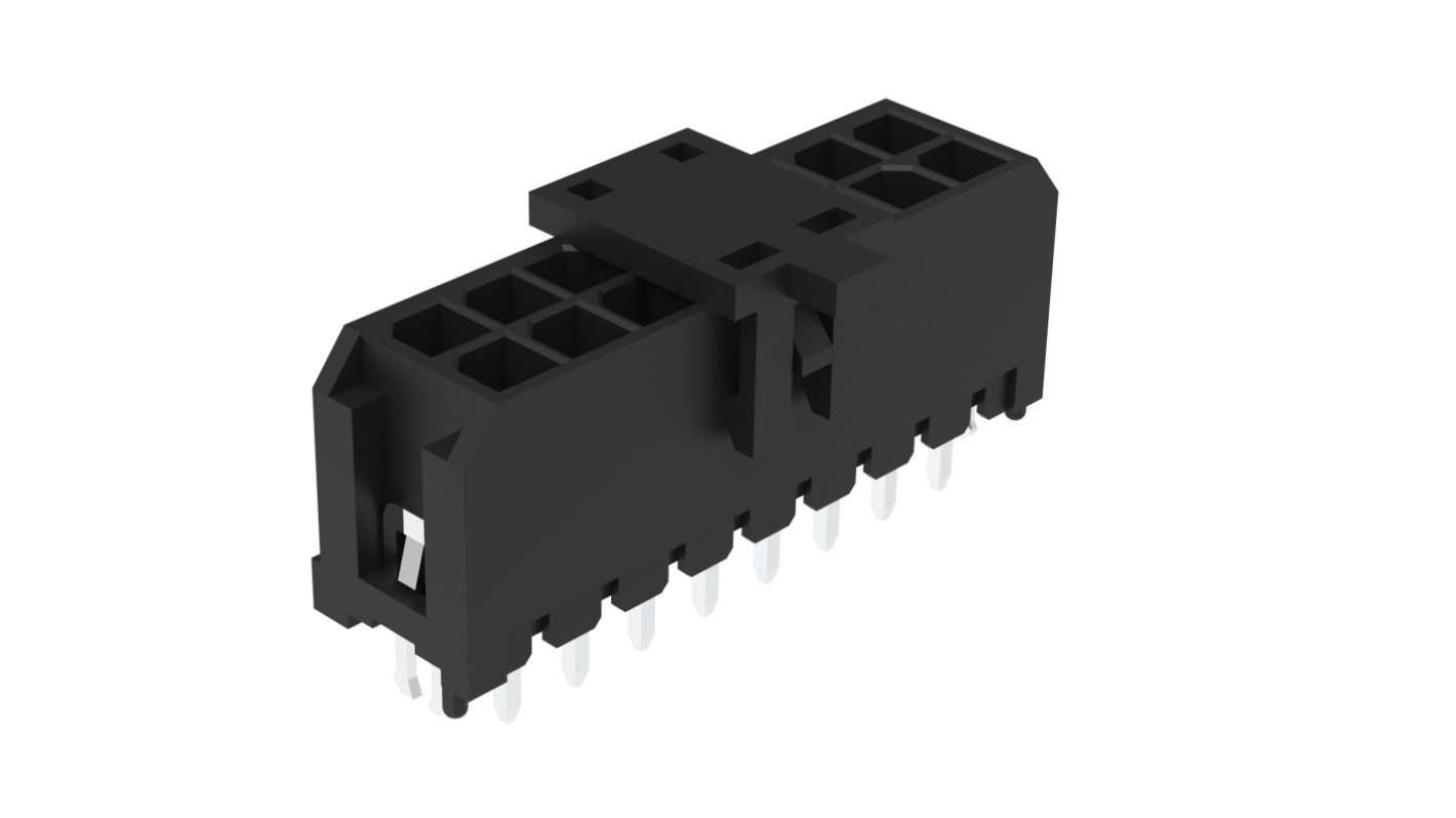 G88MP161028 Series Vertical Board Mount PCB Socket, 16-Contact, 2-Row, 3mm Pitch, Solder Termination