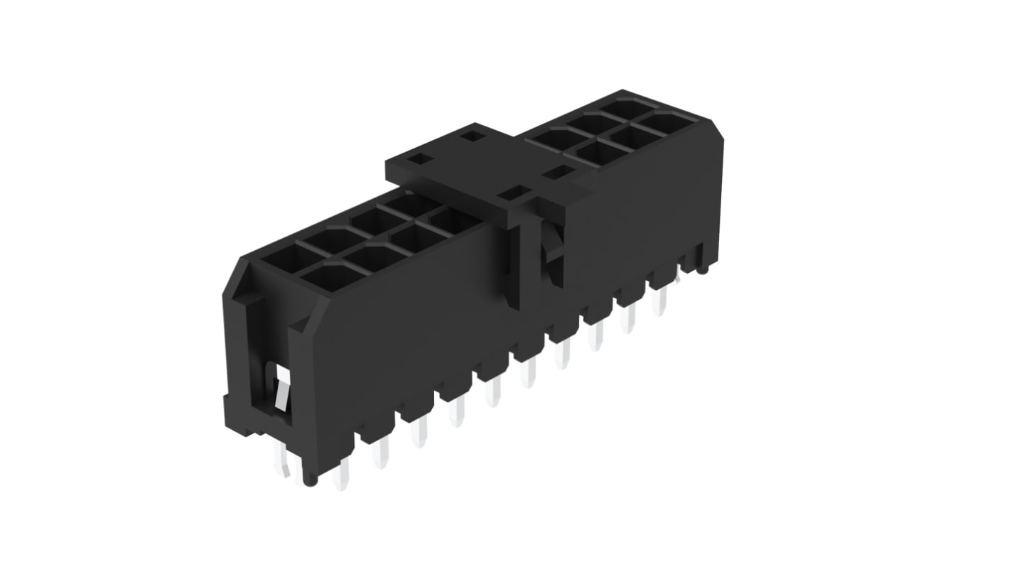 PCB aljzat G88MP201028 sorozatú 3mm 20 érintkezős, 2 soros , Függőleges, Áramköri lapra szerelhető, Micro Power Plus
