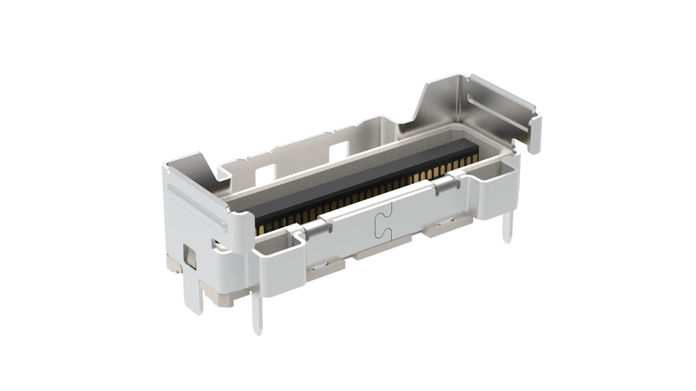 G991B322 Series Vertical Receptacle Edge Connector, PCB, 74-Contacts, 0.6mm Pitch, 1-Row