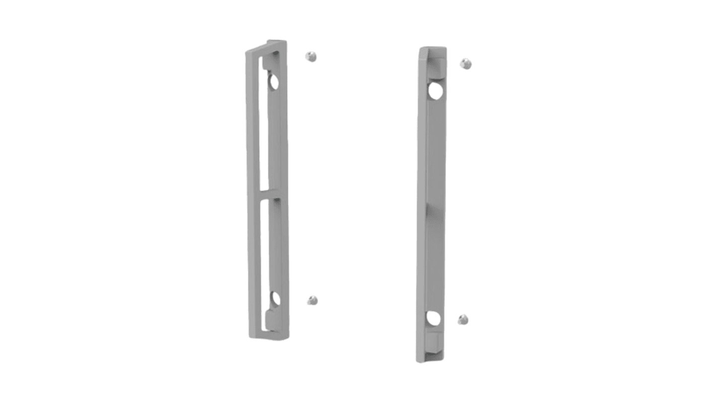 Asa frontal nVent-SCHROFF serie 20828 de Aluminio, para usar con Chasis, 2 unidades