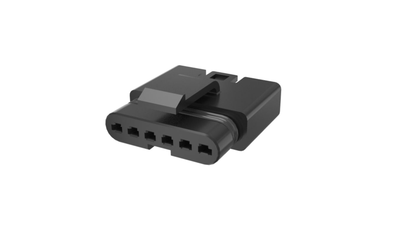 Conector hembra para PCB serie FLHS4100, de 4 vías en 1 fila, paso 2.5mm, Montaje con cable, para crimpar