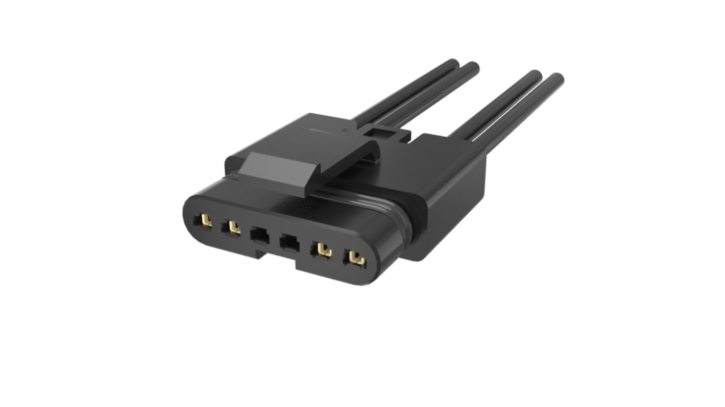 FLHS4P008C0 Series Straight PCB Socket, 4-Contact, 1-Row, 2.5mm Pitch, Cable Termination