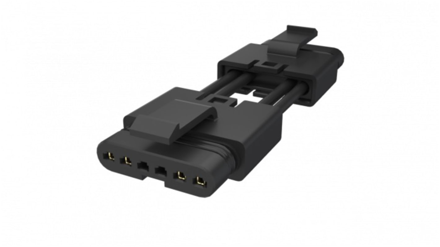 FLHT4C008A Series Straight PCB Socket, 4-Contact, 1-Row, 2.5mm Pitch, Poke-In Termination