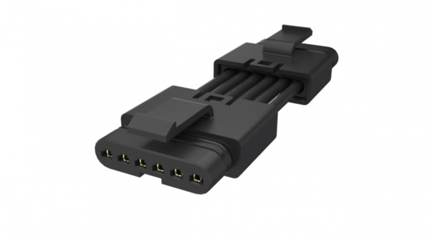 FLHT6C008 Series Straight PCB Socket, 6-Contact, 1-Row, 2.5mm Pitch, Poke-In Termination