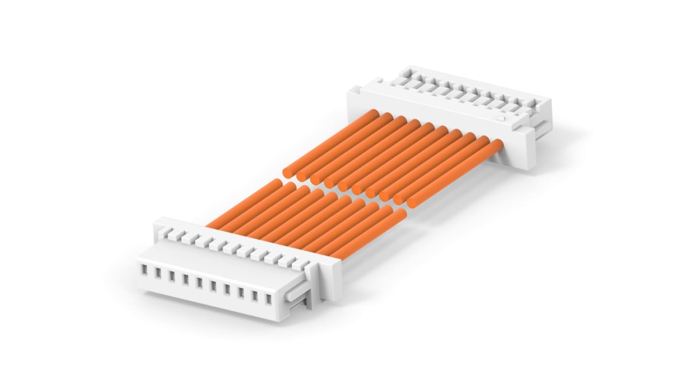 TE Connectivity 10 Way to 10 Way Wire to Board Cable, 300mm