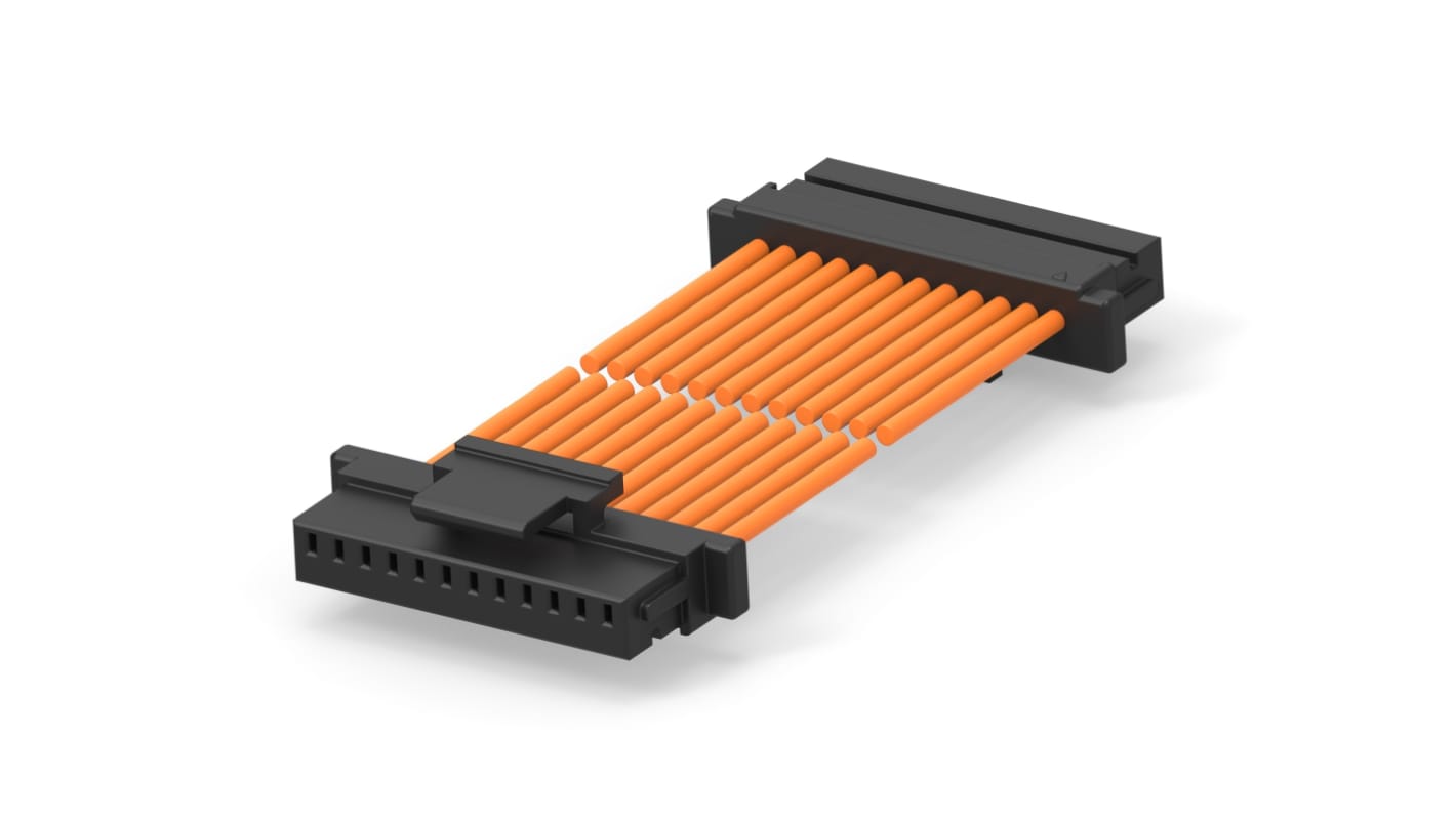 TE Connectivity 12 Way to 12 Way Wire to Board Cable, 300mm