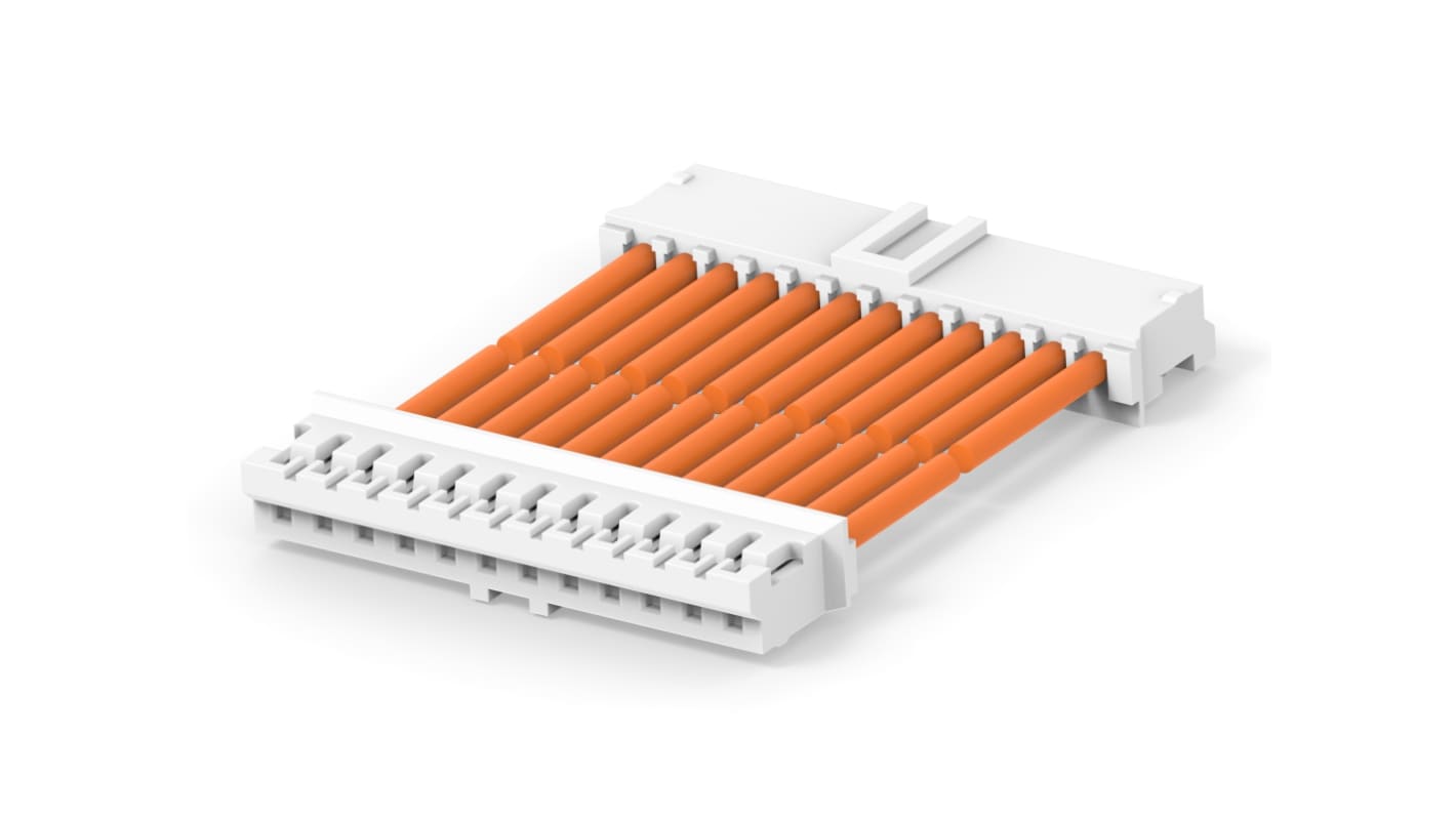 TE Connectivity 12 Way to 12 Way Wire to Board Cable, 300mm